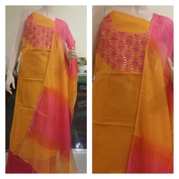 Designer salwar materials in Qatar M 828