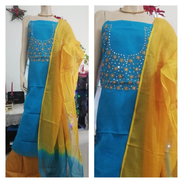 M 2001 Noel jute top with exquisite handwork