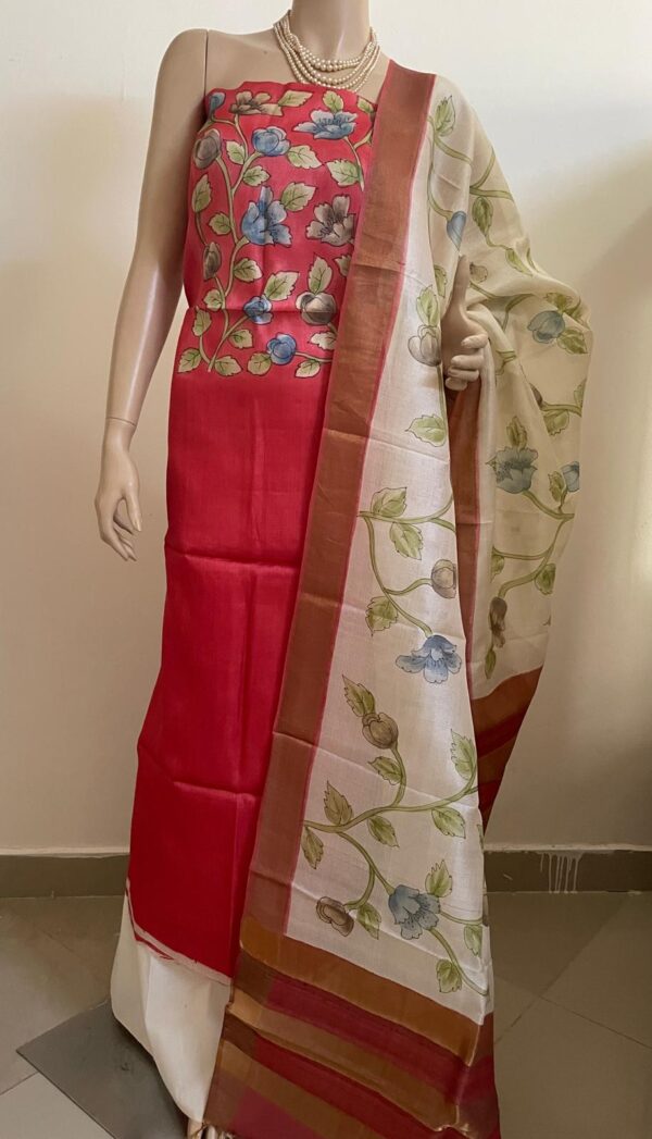 Tussar silk material